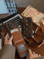 LV Case iPhone 15 Pro Max Detachable Belt Crossbody Style for 12-pro-max