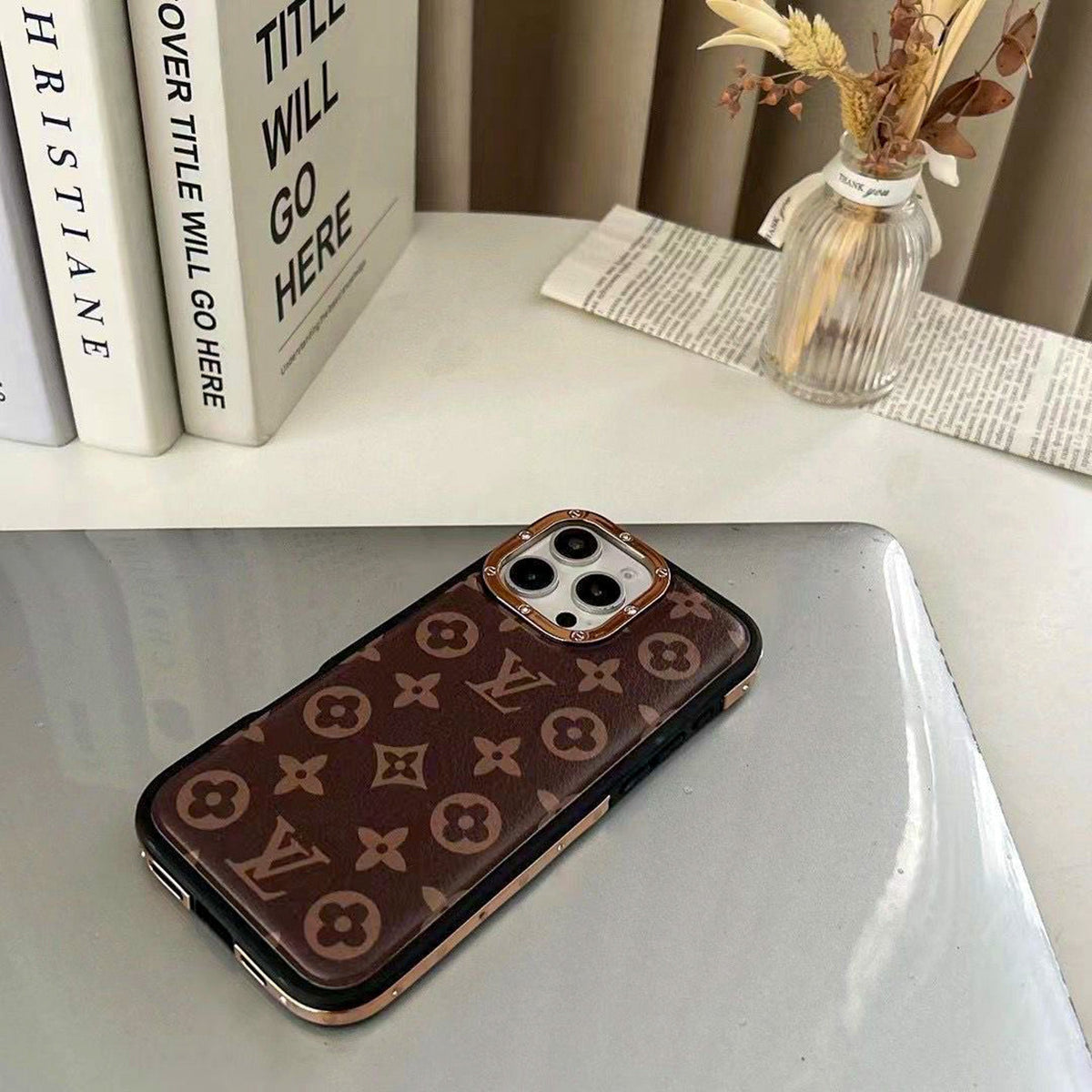 Monogram Luxury LV iPhone Case For 13-16 Pro Max for iphone-14-pro