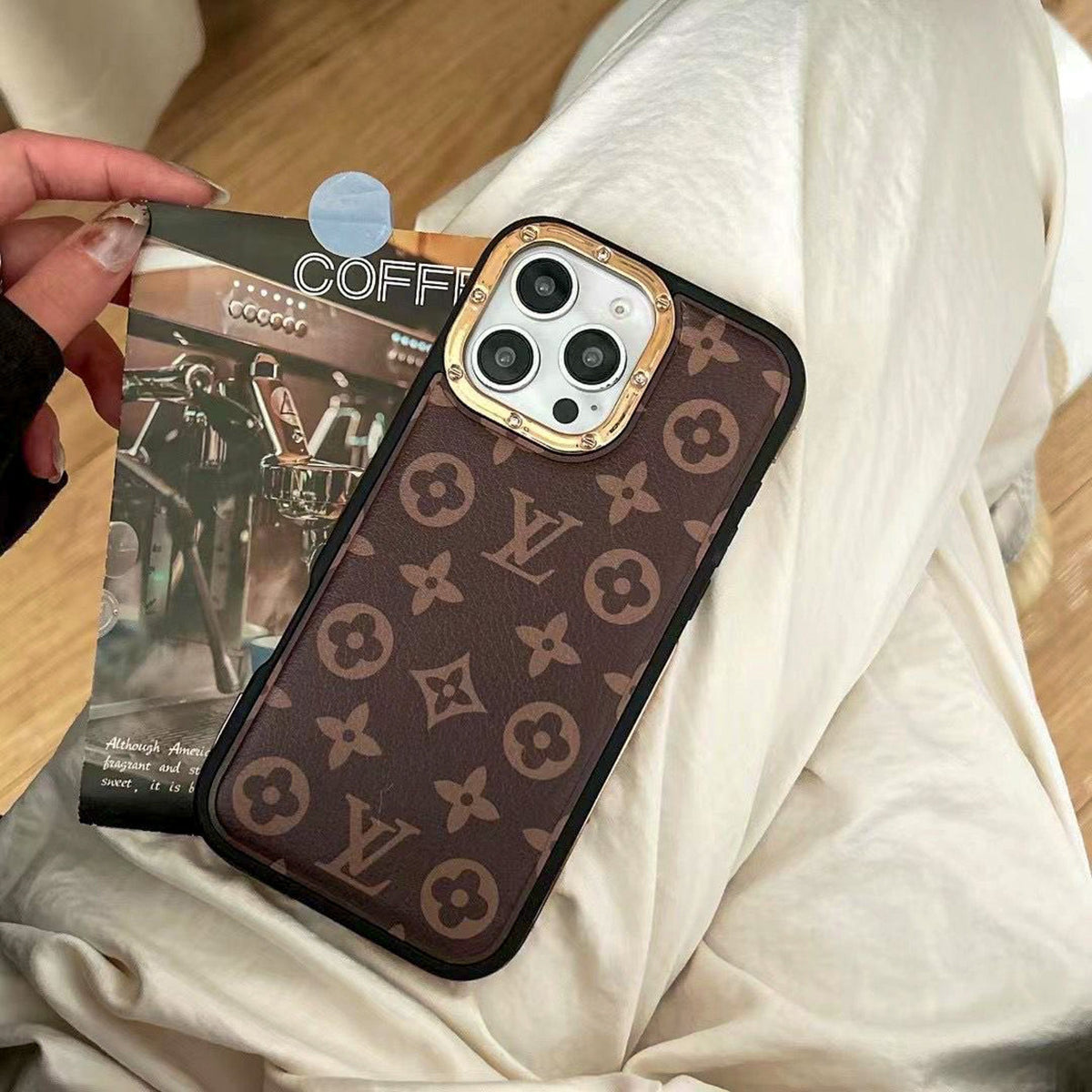 Monogram Luxury LV iPhone Case For 13-16 Pro Max for iphone-13