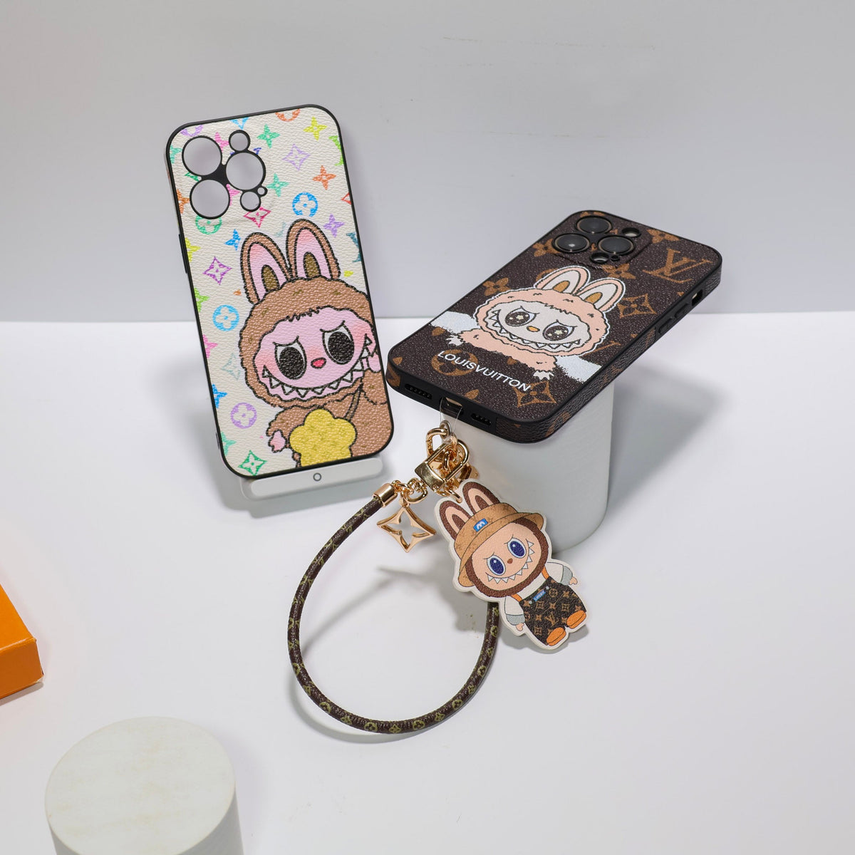 Labubu Big Face LV iPhone Case For 13 – 16 Pro Max Series