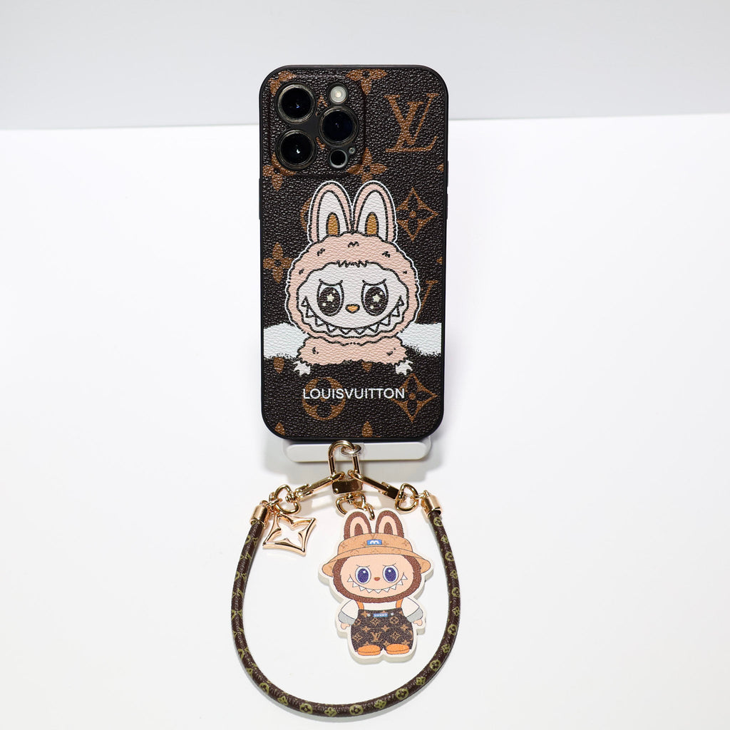 Labubu Big Face LV iPhone Case For 13 – 16 Pro Max Series for 13-pro