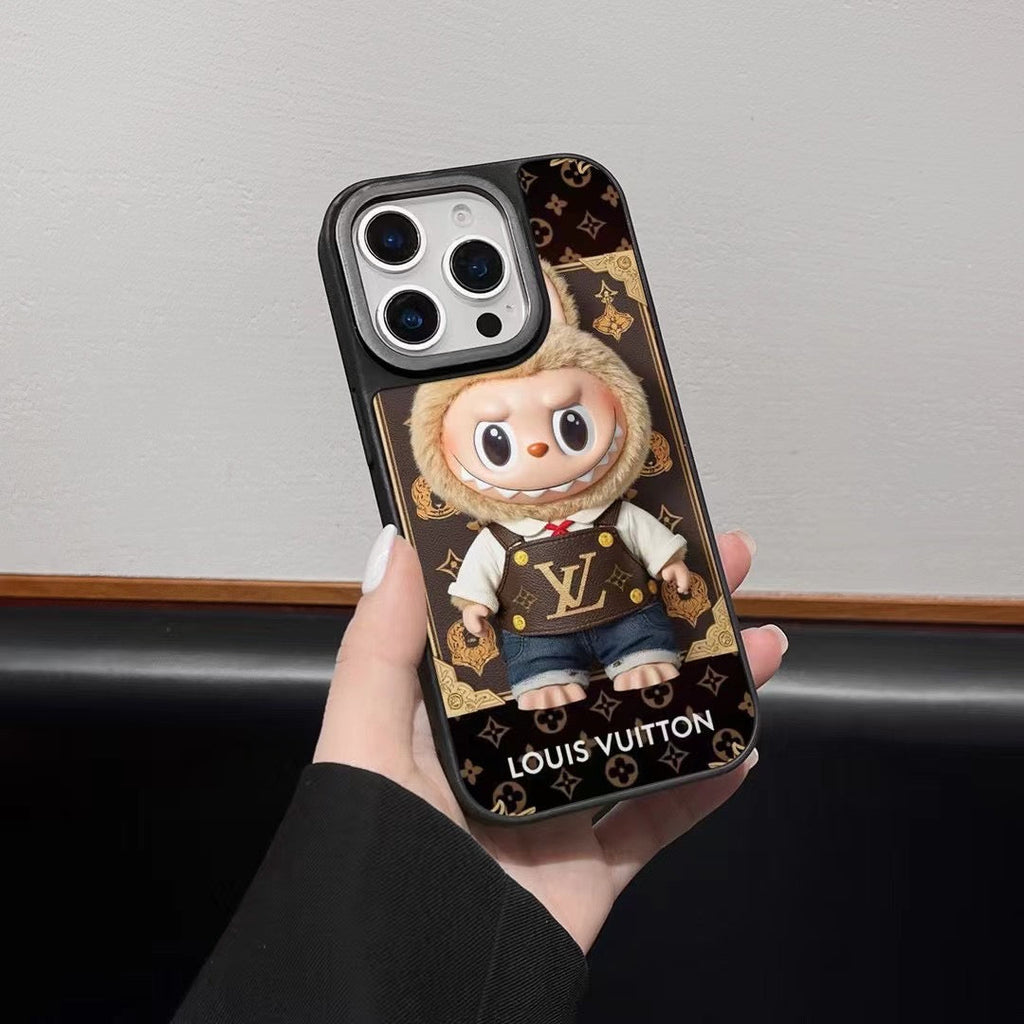Labubu iPhone Case Brown Monogram For 13-16 Pro Max for iphone-13-pro