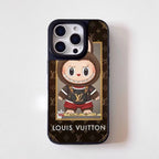 LV Labubu iPhone Case Monogram Style For 13-16 Pro Max for iphone-13