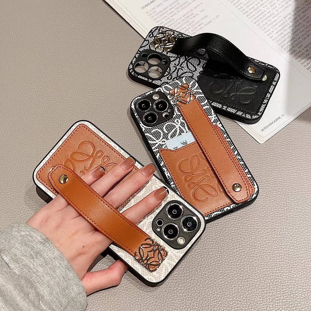 Loewe Phone Case Hand Strap Card Holder For I Pro Max Plus for 12-pro