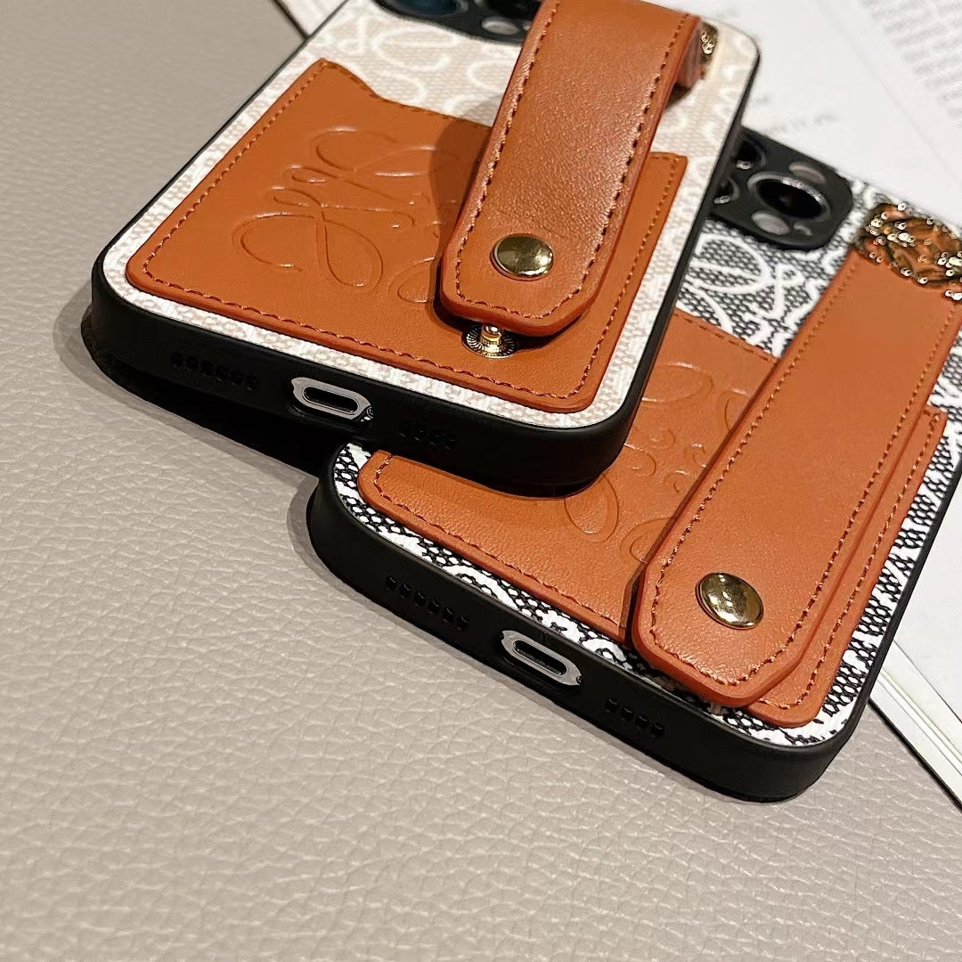 Loewe Phone Case Hand Strap Card Holder For I Pro Max Plus for 12-pro-max