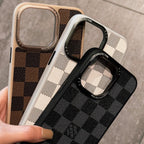 Classic Leather Design iPhone Case For 13-16 Pro Max