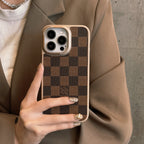 Classic Leather Design iPhone Case For 13-16 Pro Max
