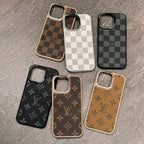 Classic Leather Design iPhone Case For 13-16 Pro Max