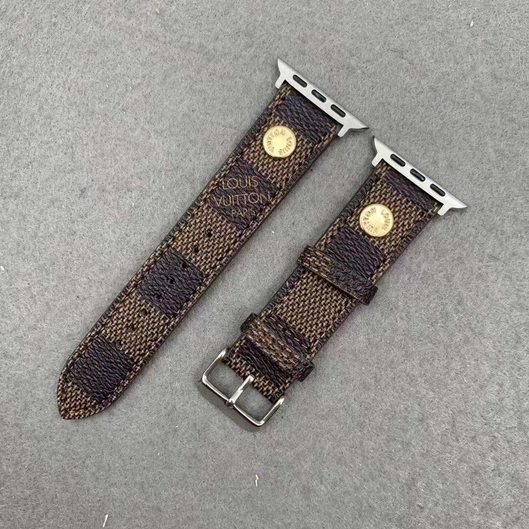 LV Band For Apple Watch Brown Checkered for 40mm