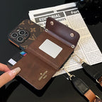 Luxury Phone Wallet Crossbody Style Lanyard For iPhone 12 – 16 Pro Max Plus Series iPhone Case for 1