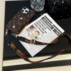 Luxury Phone Wallet Crossbody Style Lanyard For iPhone 12 – 16 Pro Max Plus Series iPhone Case for 1