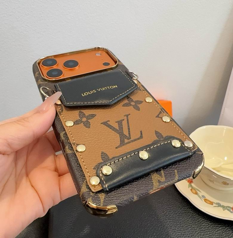 Louis Vuitton Card Holder Phone Case Crossbody 12-17 / Pro / Pro Max / Plus for 12-pro-max