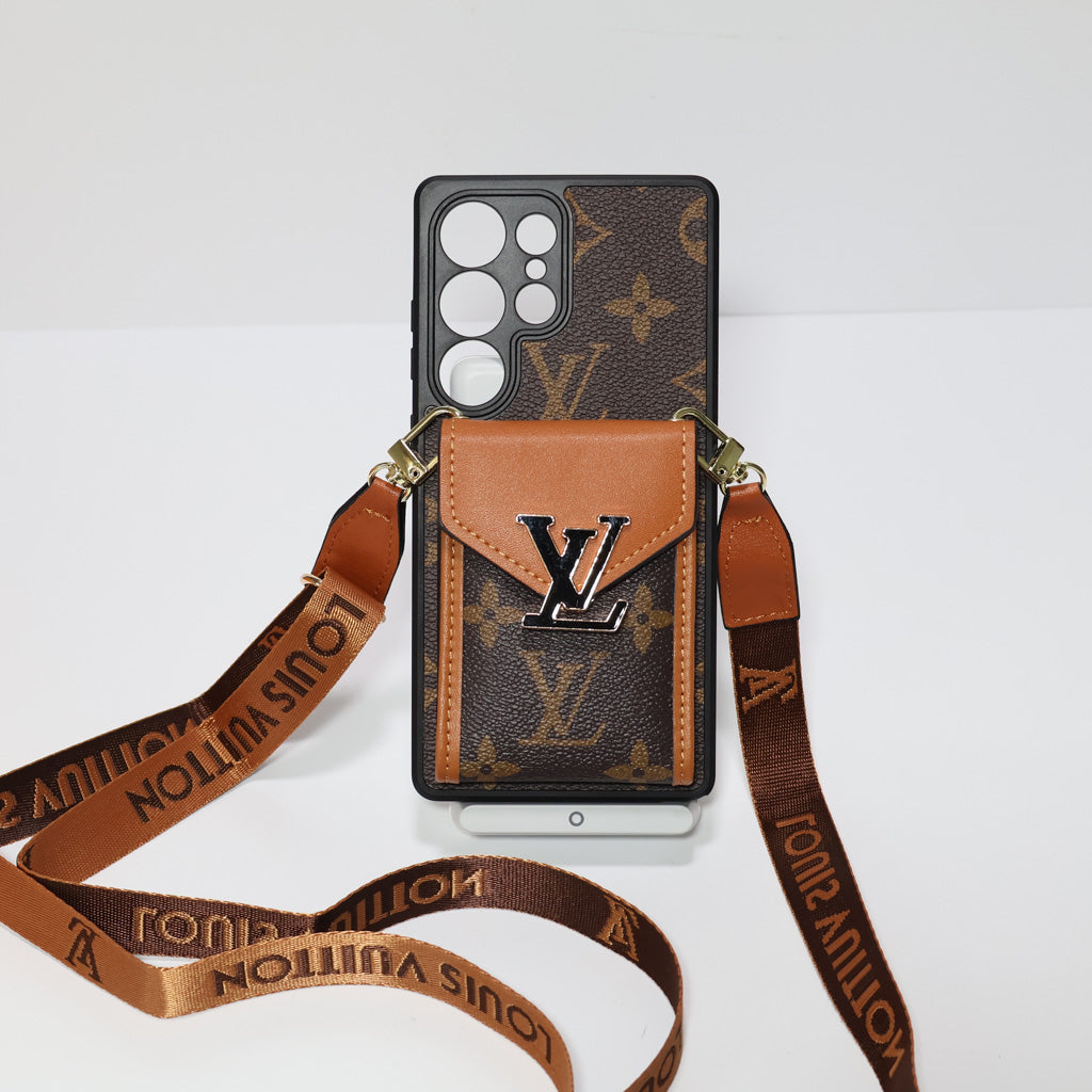 LV Samsung Galaxy Crossbody Phone Case For S22-26 Ultra Plus for s22-plus