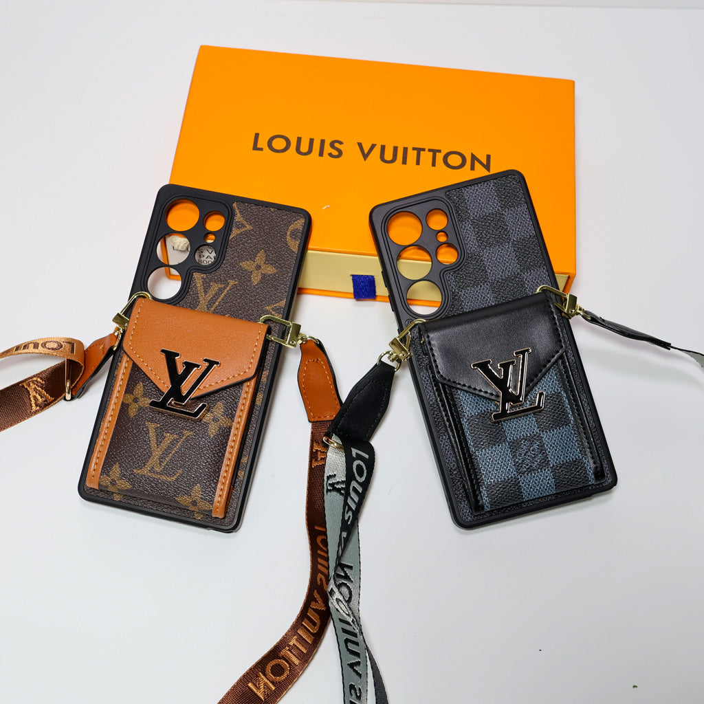 LV Samsung Galaxy Crossbody Phone Case For S22-26 Ultra Plus