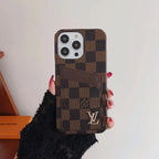LV iPhone Case Card Slot Accent Color For 11 12 13 14 15 16 Pro Max Plus Series for 12-pro