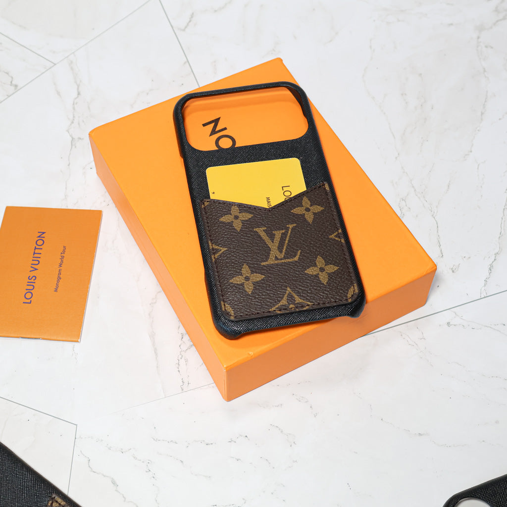 Louis Vuitton Case Card Holder iPhone 12-17 / Pro / Pro Max / Plus / Air for 12-pro