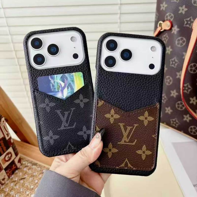 Louis Vuitton Case Card Holder iPhone 12-17 / Pro / Pro Max / Plus / Air for 14-plus
