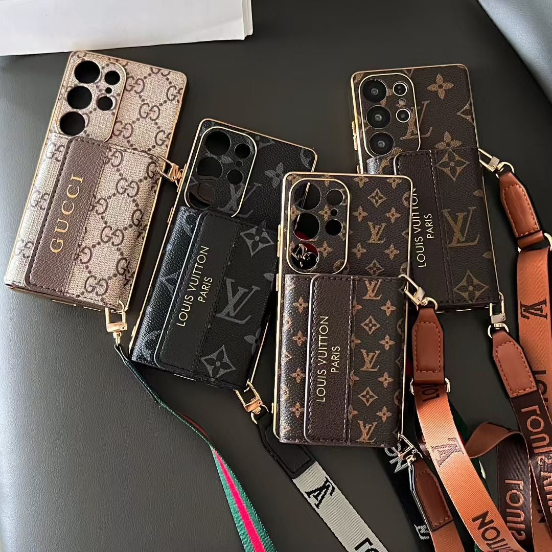 Luxury Style Samsung Galaxy Phone Case S22-S26 Plus Ultra Crossbody