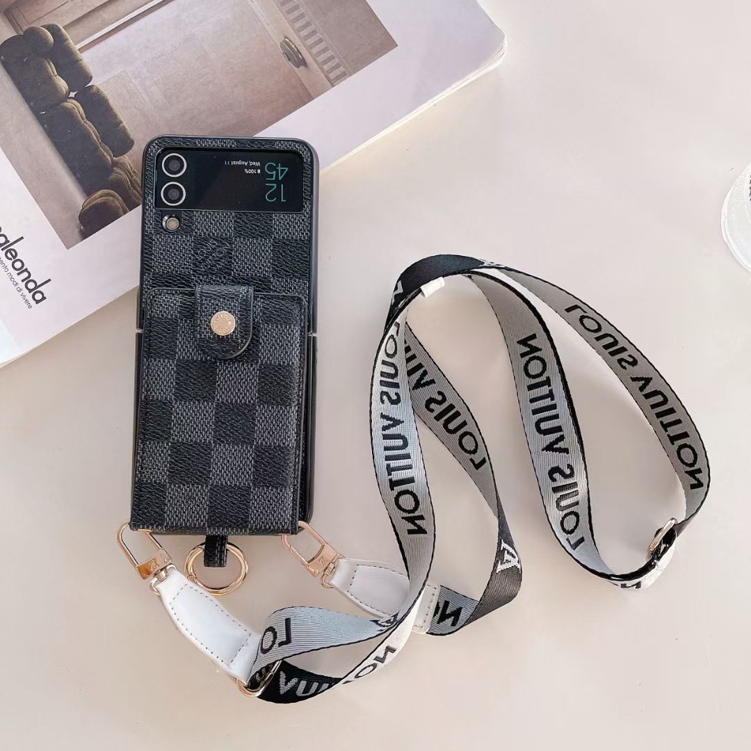 LV Phone Case Z Flip 3 4 5 6 7 Samsung Galaxy for z-flip-3