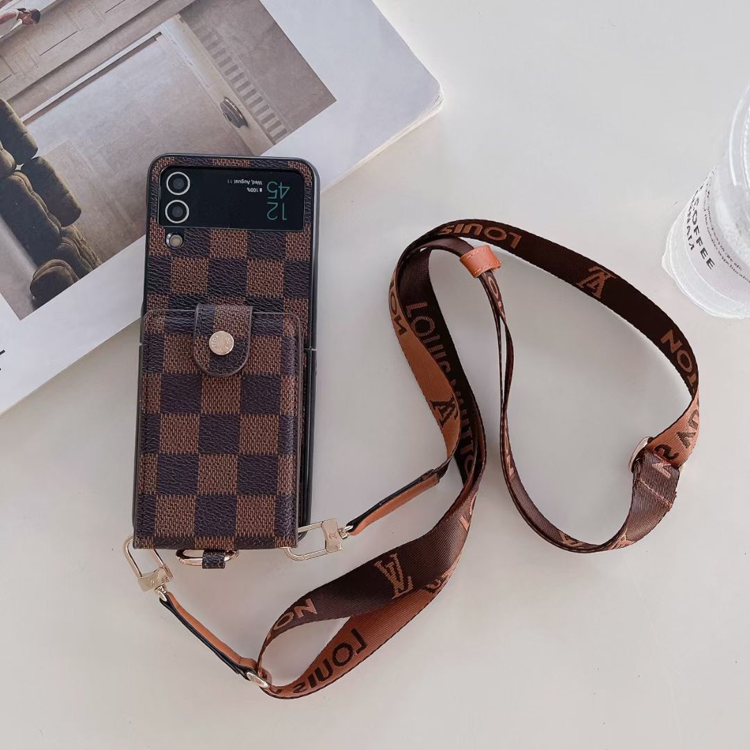 LV Phone Case Z Flip 3 4 5 6 7 Samsung Galaxy for z-flip-4