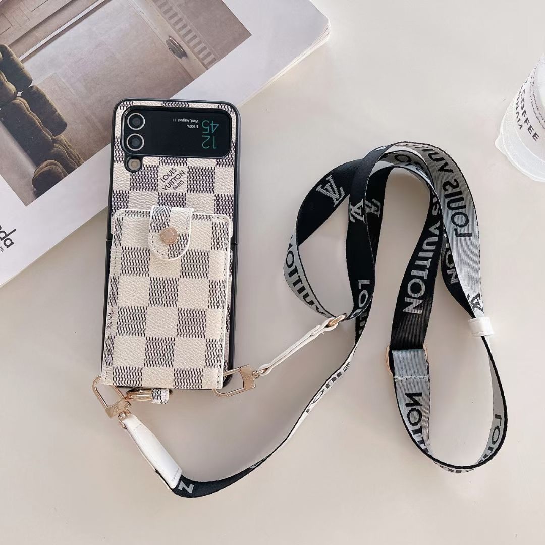 LV Phone Case Z Flip 3 4 5 6 7 Samsung Galaxy for z-flip-4