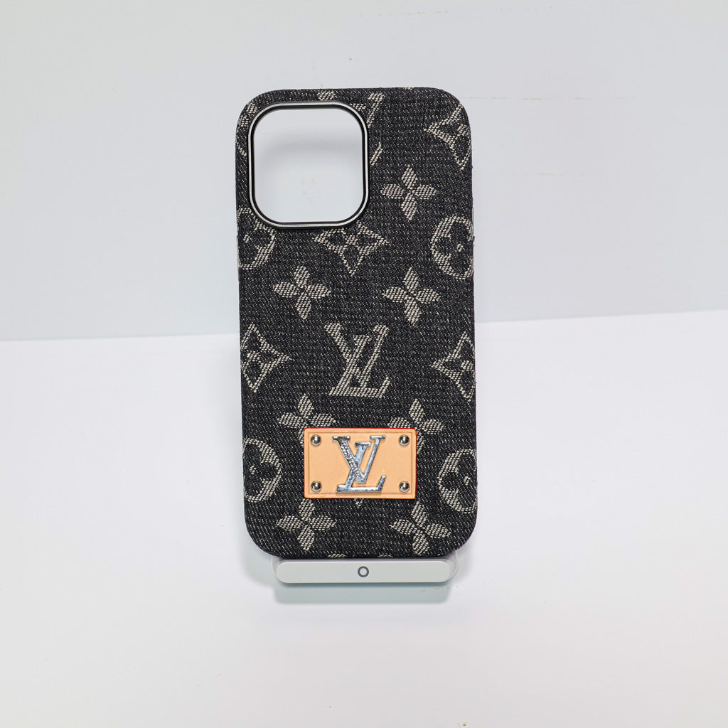 Denim Style LV Case iPhone 13-16 Pro Max for 14-pro