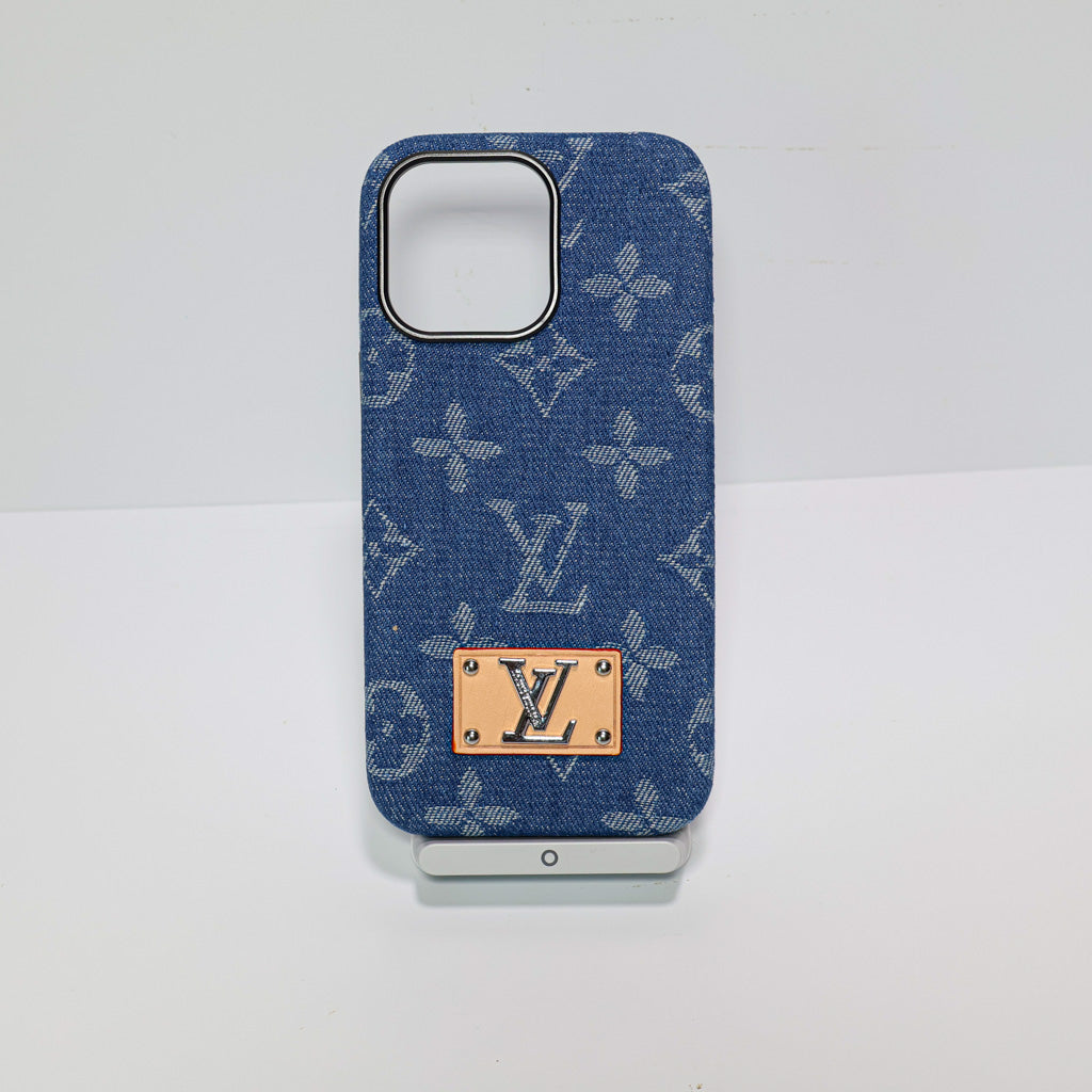 Denim Style LV Case iPhone 13-16 Pro Max for 14