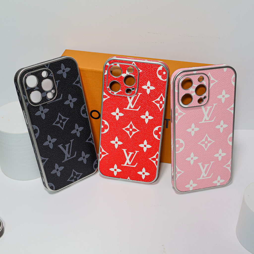Electroplated LV Phone Case For 13-16 Pro Max Plus