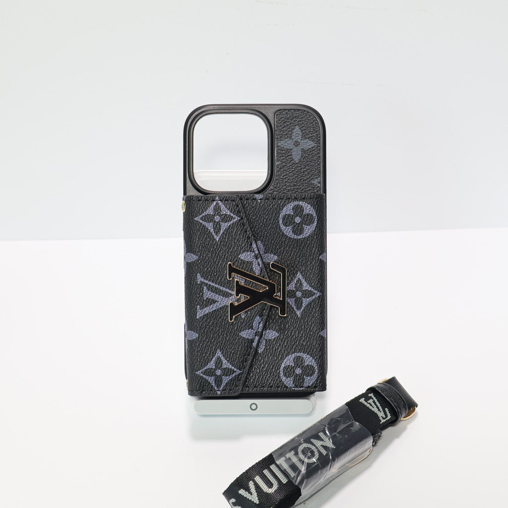 Crossbody LV Phone Case Cardholder Wallet For 12-16 Pro Max Plus for 12-pro