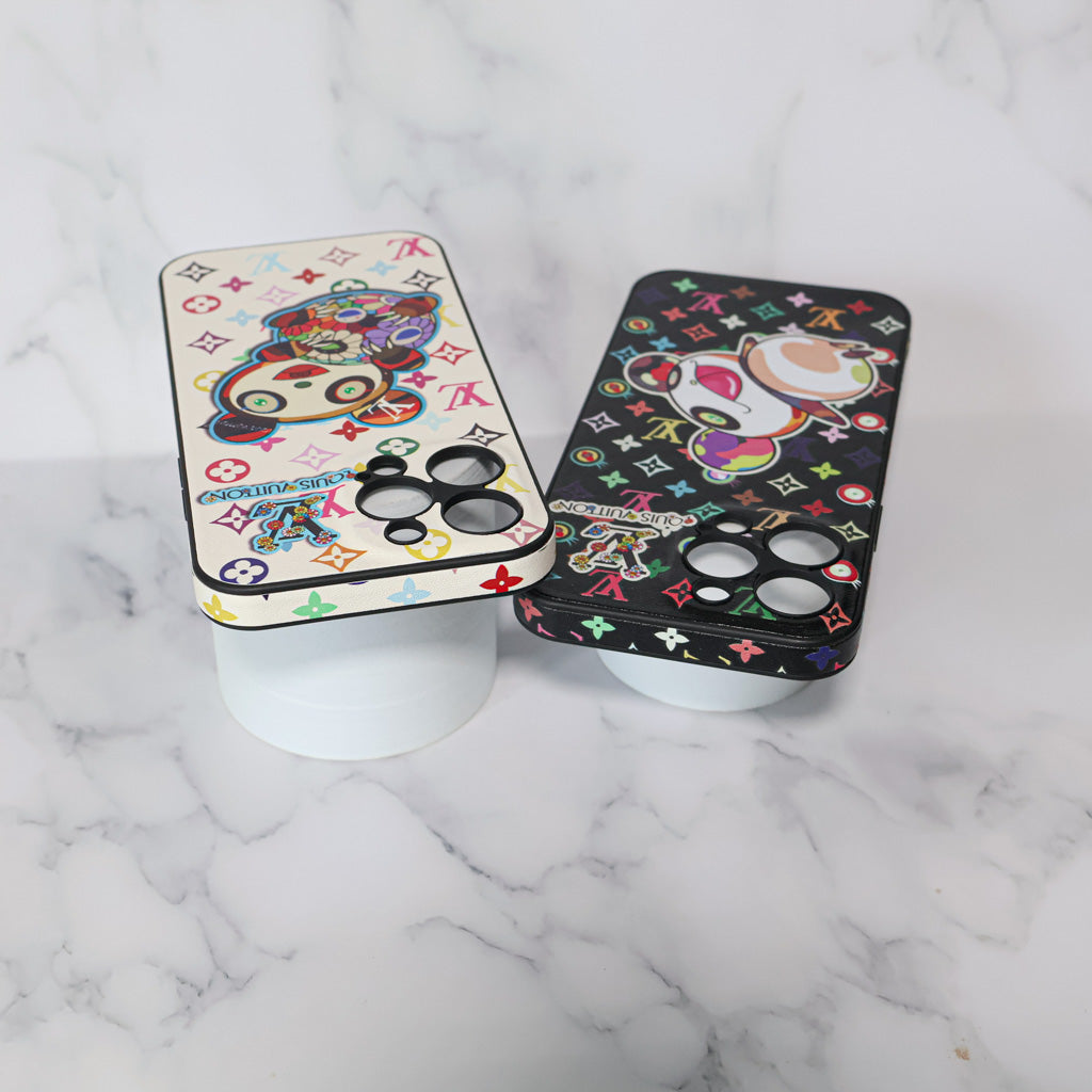 LV Rainbow iPhone Case Panda Monogram for 12-pro