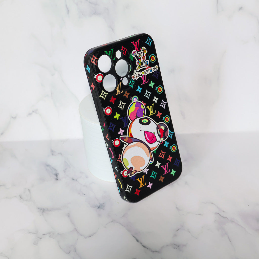 LV Rainbow iPhone Case Panda Monogram for 12-pro-max