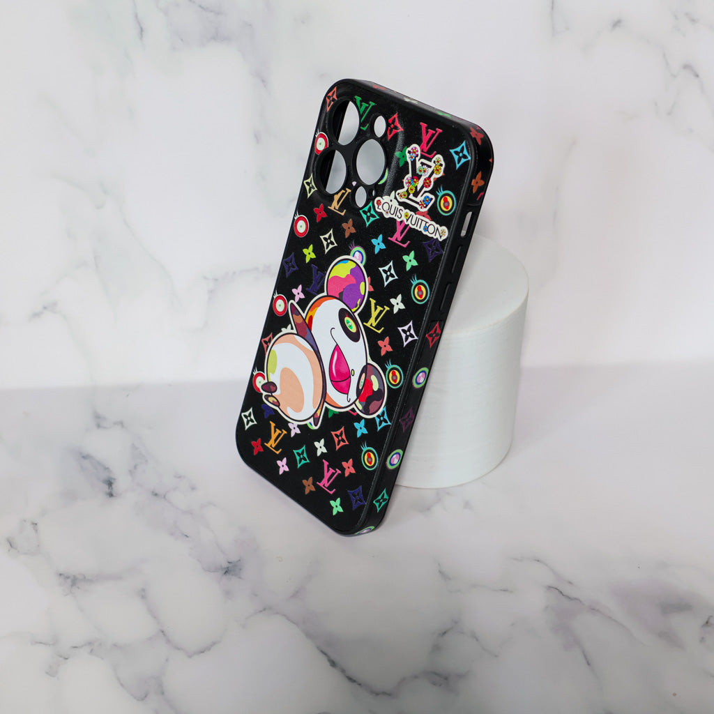 LV Rainbow iPhone Case Panda Monogram for 13