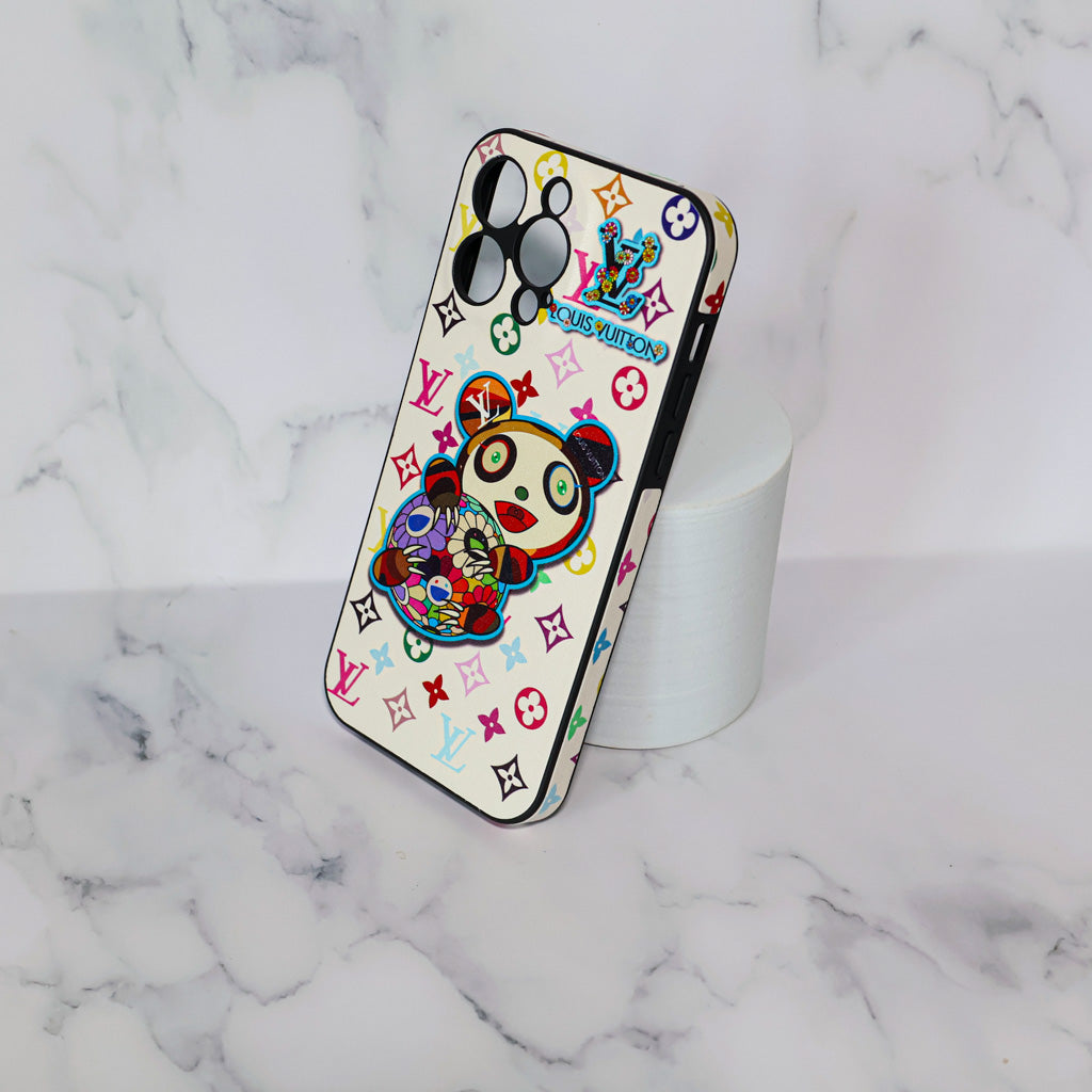 LV Rainbow iPhone Case Panda Monogram for 13