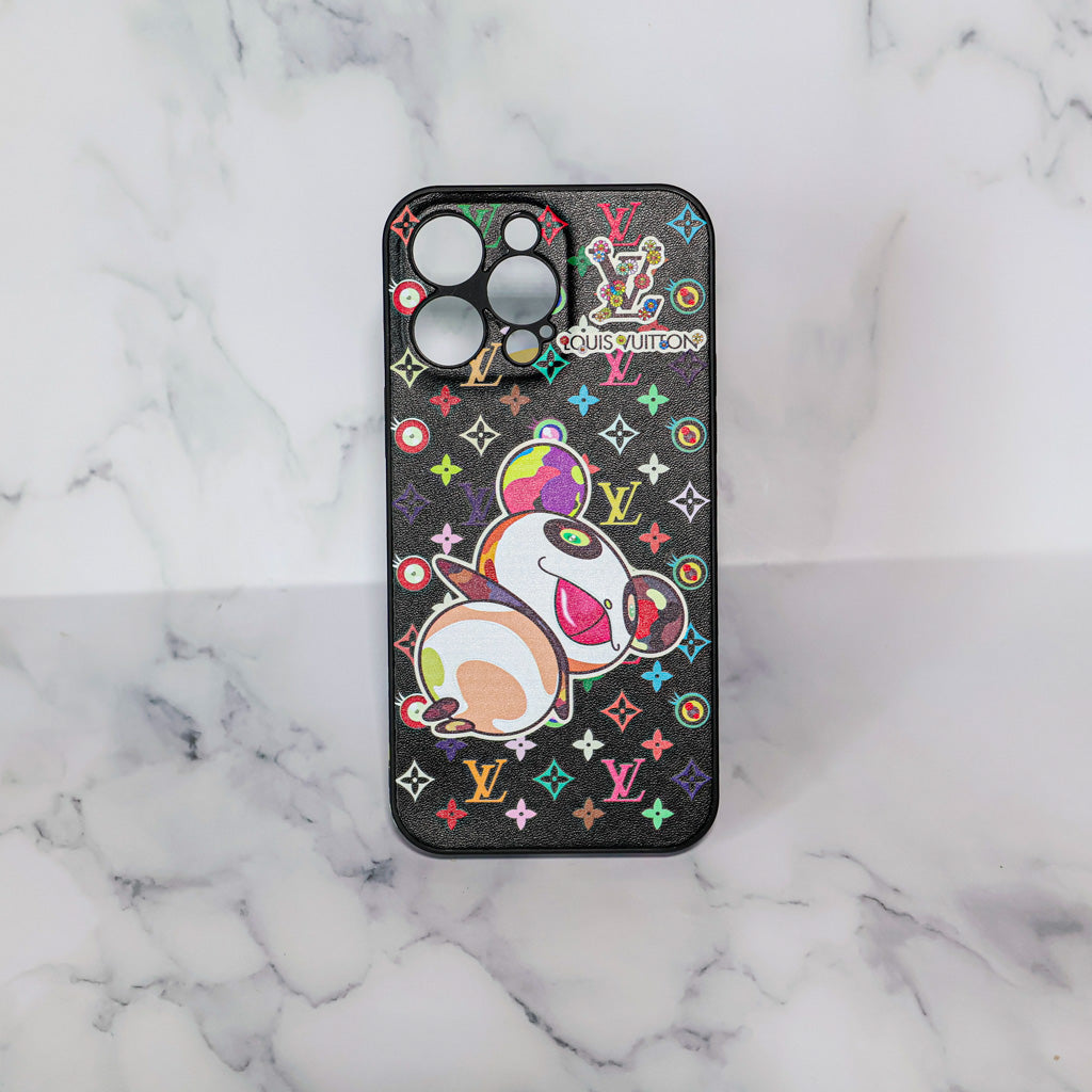 LV Rainbow iPhone Case Panda Monogram for 13-pro