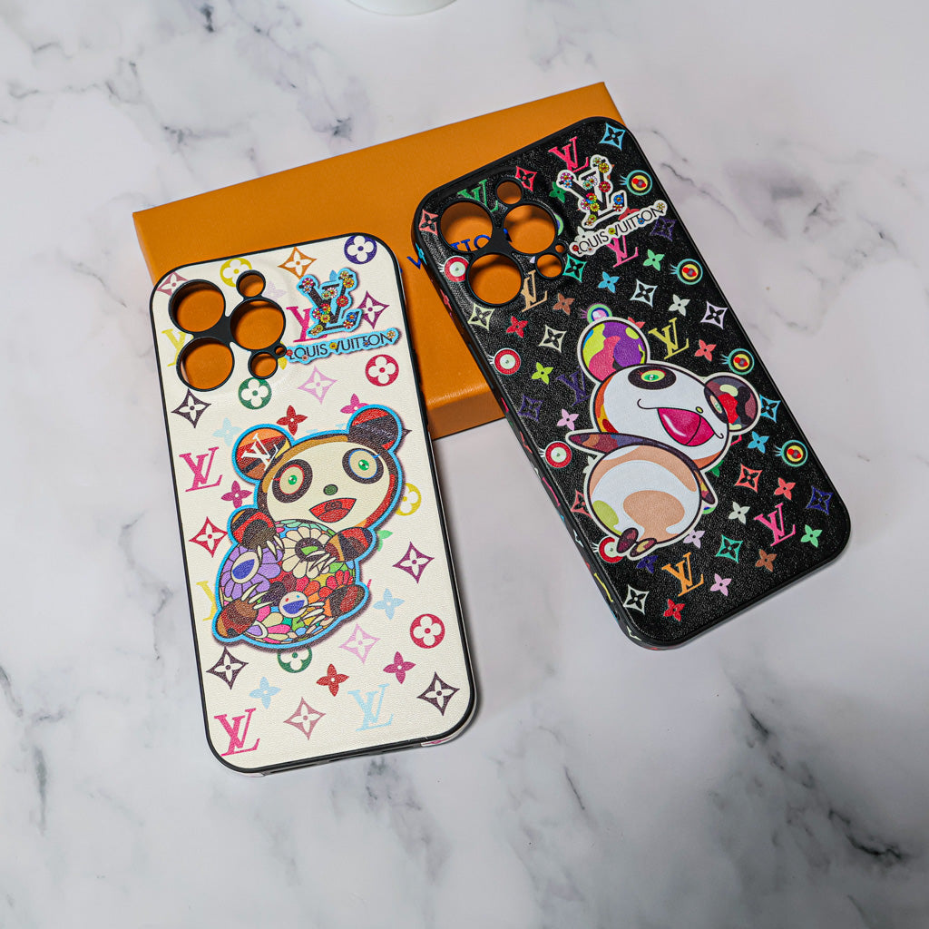 LV Rainbow iPhone Case Panda Monogram for 12