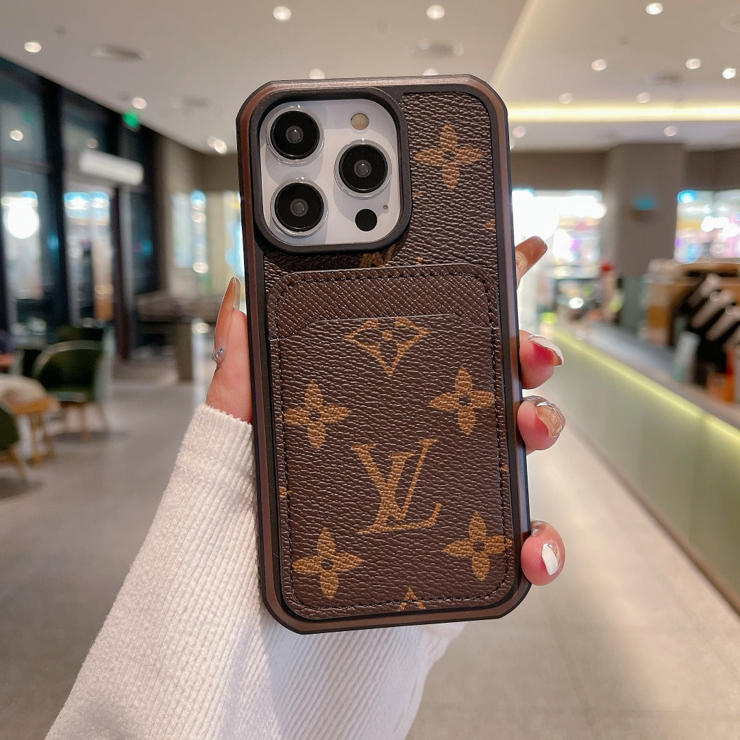 LV Phone Case Card Holder Fashion Leather For I Pro Max Plus for 12