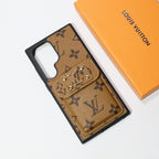 Louis Vuitton Galaxy Case Card Holder For Samsung S22 23 24 25 26 Plus Ultra Series for s22-plus