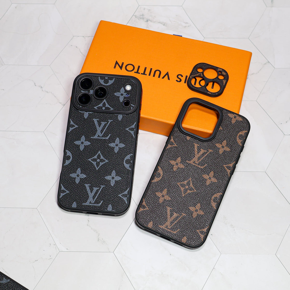 LV iPhone Case Swappable Lens For 12-17/ Pro / Pro Max for 12-pro-max