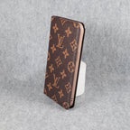 Louis Vuitton Phone Case Wallet For I Pro Max Plus Brown Monogram for 12-pro-max