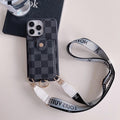 Louis Vuitton Phone Case Cards Holder Crossbody For 12 13 14 15 16 Pro Max Plus Models