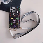 Louis Vuitton Phone Case Cards Holder Crossbody For 12 13 14 15 16 Pro Max Plus Models for 12-pro