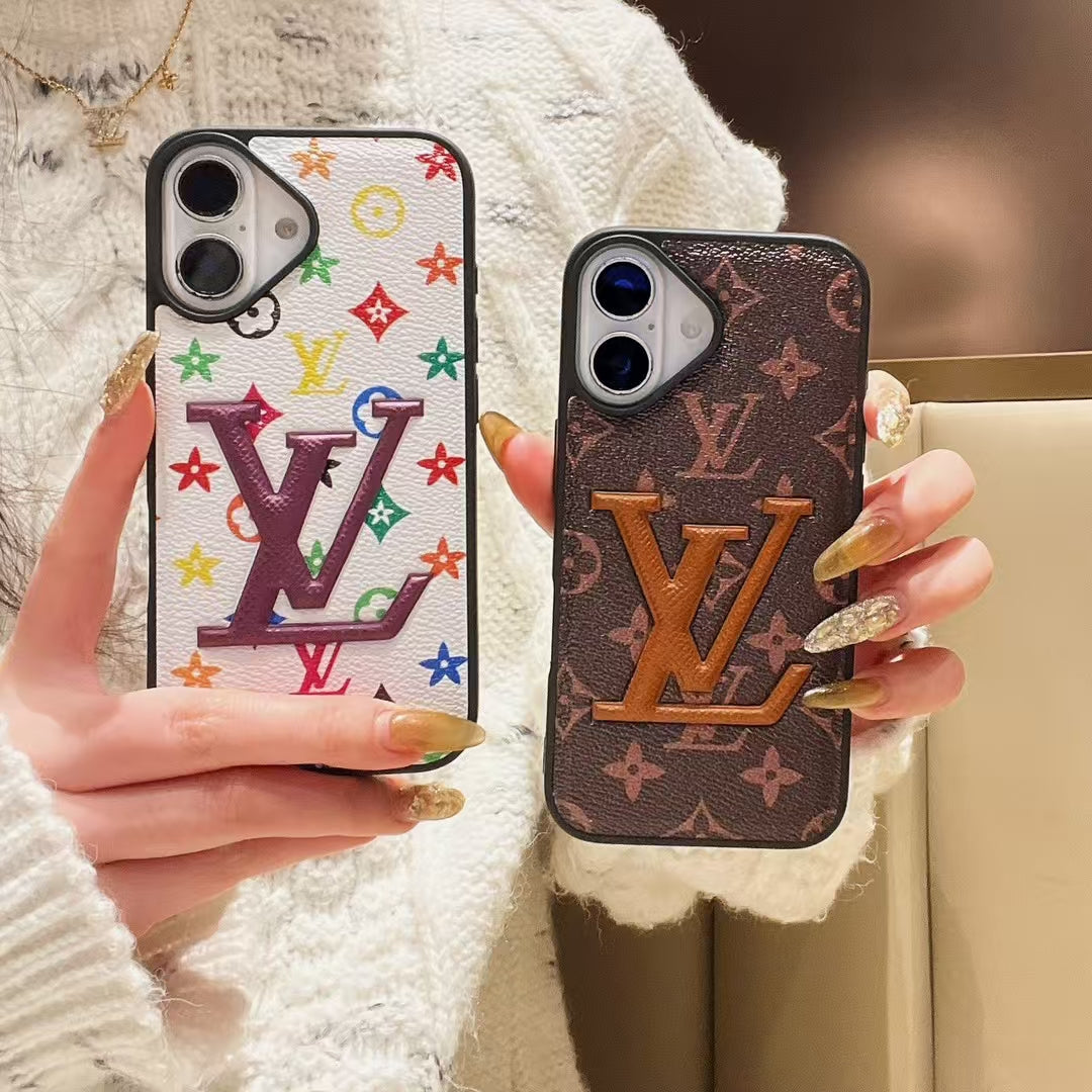 Stylish Louis Vuitton Phone Cover Logo Initial For iPhone 13-16 Pro Max iPhone Case