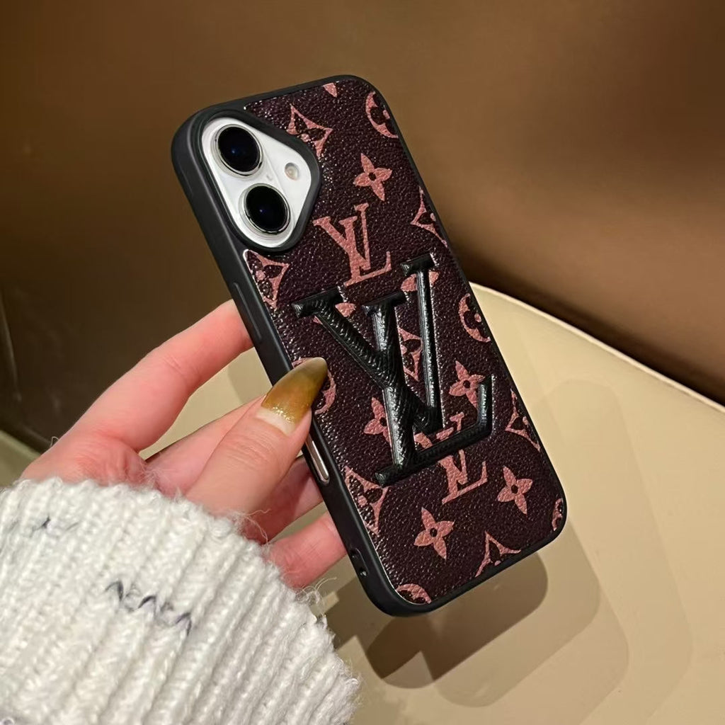 Stylish Louis Vuitton Phone Cover Logo Initial For iPhone 13-16 Pro Max iPhone Case for 13-pro