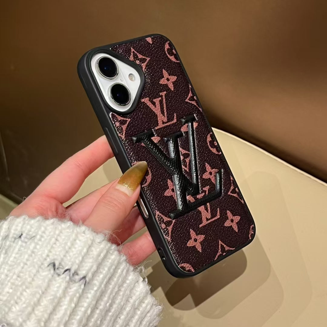 Stylish Louis Vuitton Phone Cover Logo Initial For iPhone 13-16 Pro Max iPhone Case for 13-pro