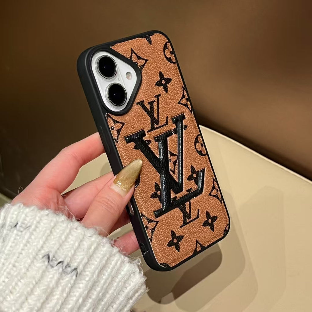 Stylish Louis Vuitton Phone Cover Logo Initial For iPhone 13-16 Pro Max iPhone Case for 13-pro