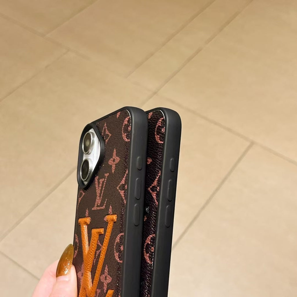 Stylish Louis Vuitton Phone Cover Logo Initial For iPhone 13-16 Pro Max iPhone Case for 13-pro