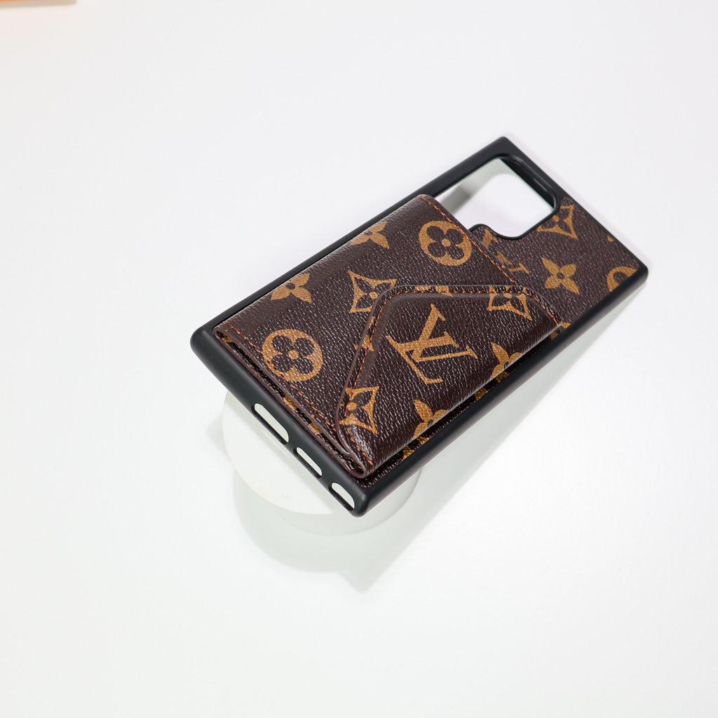 LV Case Samsung Galaxy Card Holder For S22 23 24 25 26 Plus Ultra Series for s22-plus