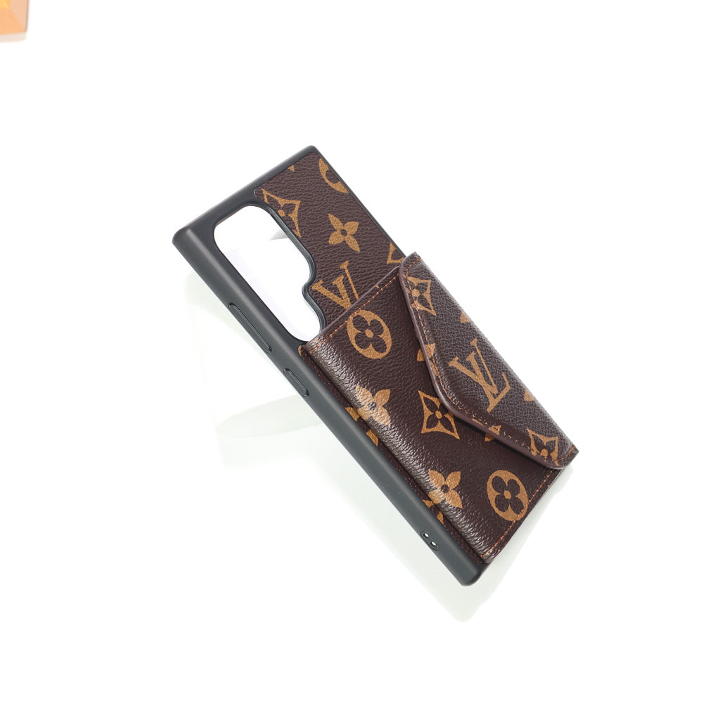 LV Case Samsung Galaxy Card Holder For S22 23 24 25 26 Plus Ultra Series for s22-plus