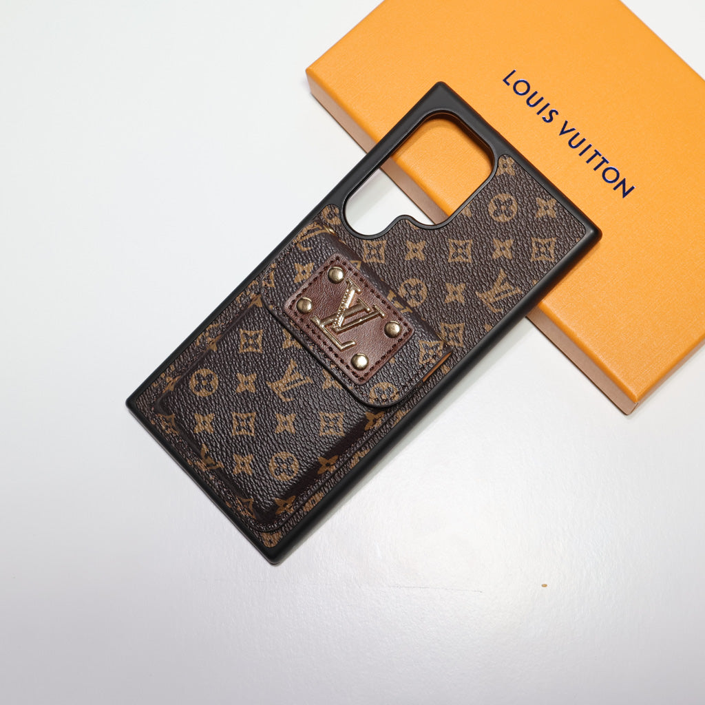 Samsung Galaxy Louise Vuitton Phone Case Card Slot For S22 23 24 25 26 Ultra Plus Series for s23