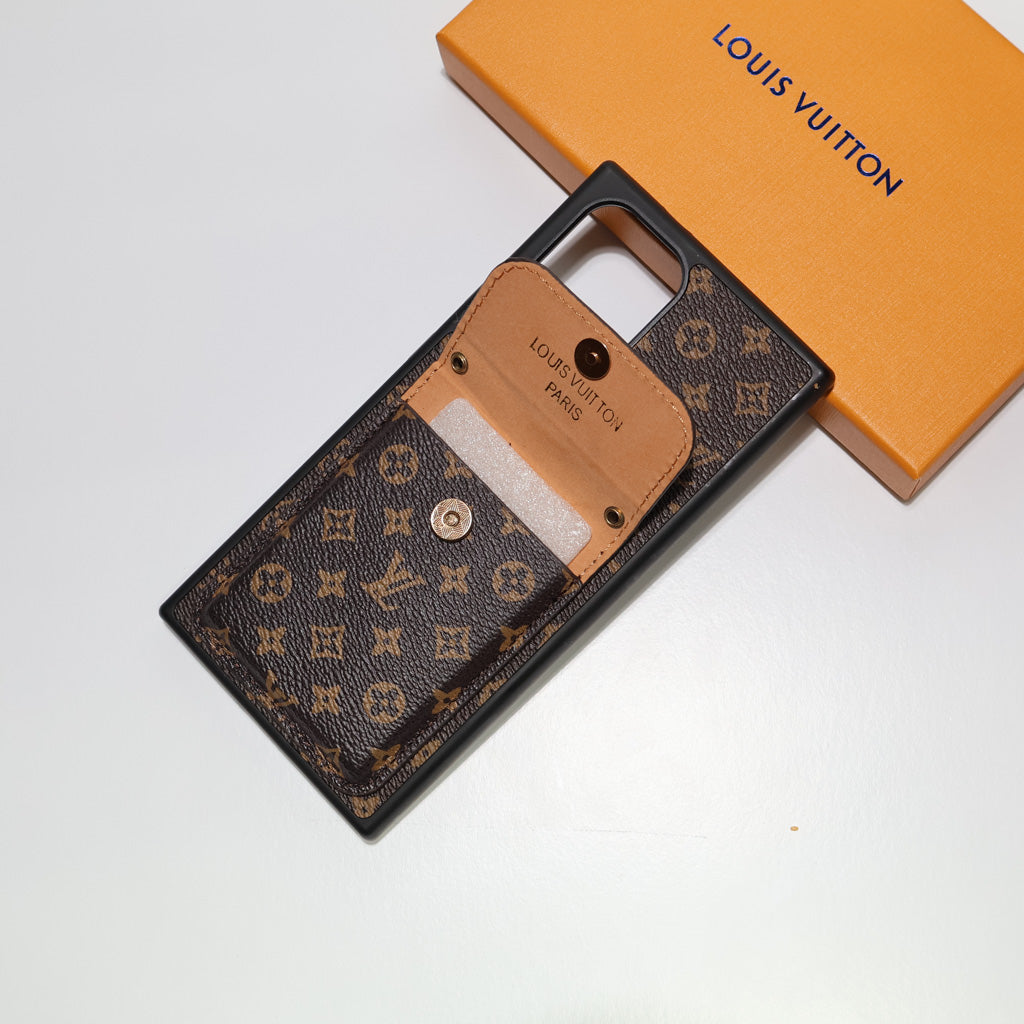 Samsung Galaxy Louise Vuitton Phone Case Card Slot For S22 23 24 25 26 Ultra Plus Series for s22-ult